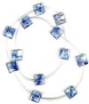 1 10x10mm Blueberry Quartz Faceted Square
